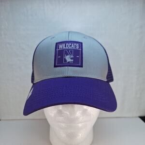Northwestern Wildcats Trucker Mesh Cap - Grey Purple Snapback Hat Cap
